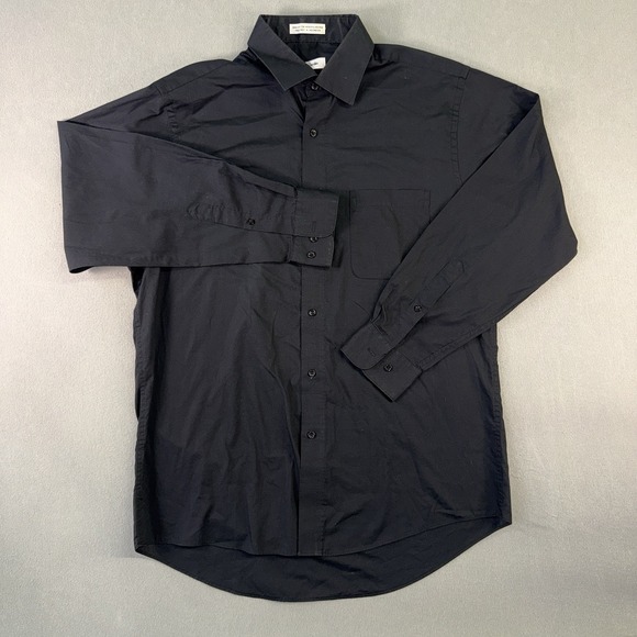 Pierre Cardin Other - Men's Pierre Cardin Long Sleeve Button Up Dress Shirt Black Size 15.5x32/33